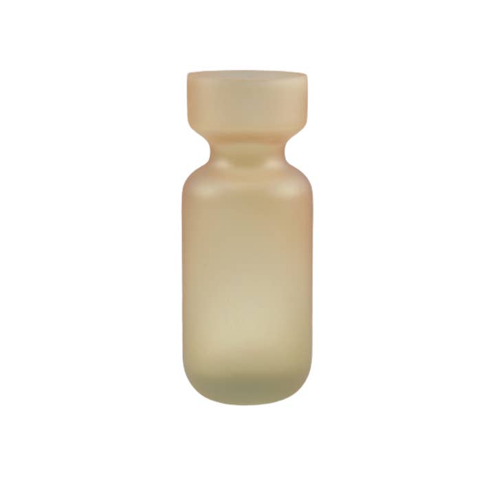 Medium vase frosted glass blush ♻︎ for wholesale by À la collection