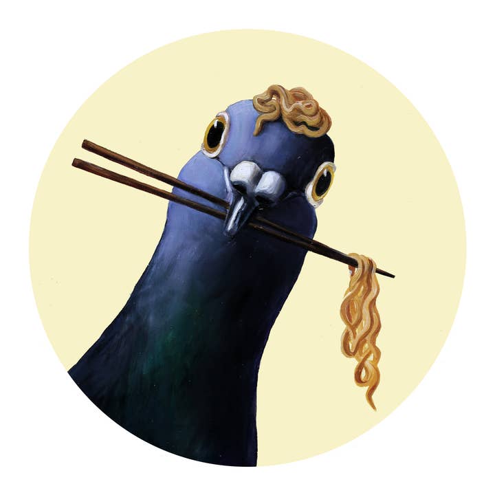 Ramen Pigeon No.19 - Kunstdruk voor wholesale door JJ Galloway