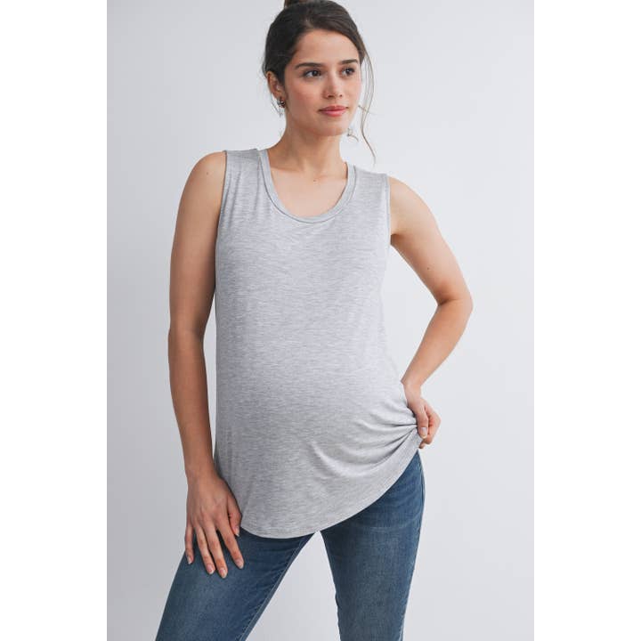 Camiseta de Tirantes de Doble Capa para Lactancia y Maternidad para venta al por mayor de Hello Miz
