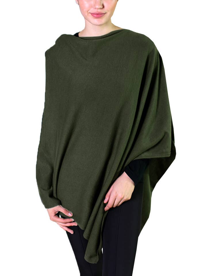 Viverano Organics - Wholesale Poncho - Women's - Women's Eco-Chic Poncho Sweater Knit Pullover (Organic)27