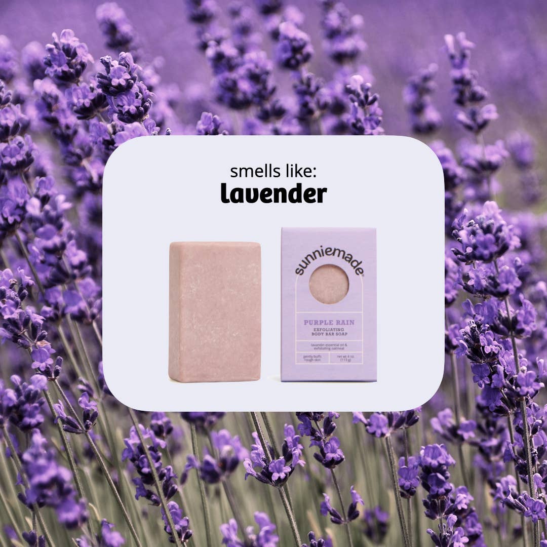 Sunniemade - Wholesale Bar Soap - Purple Rain Exfoliating Body Bar Soap2