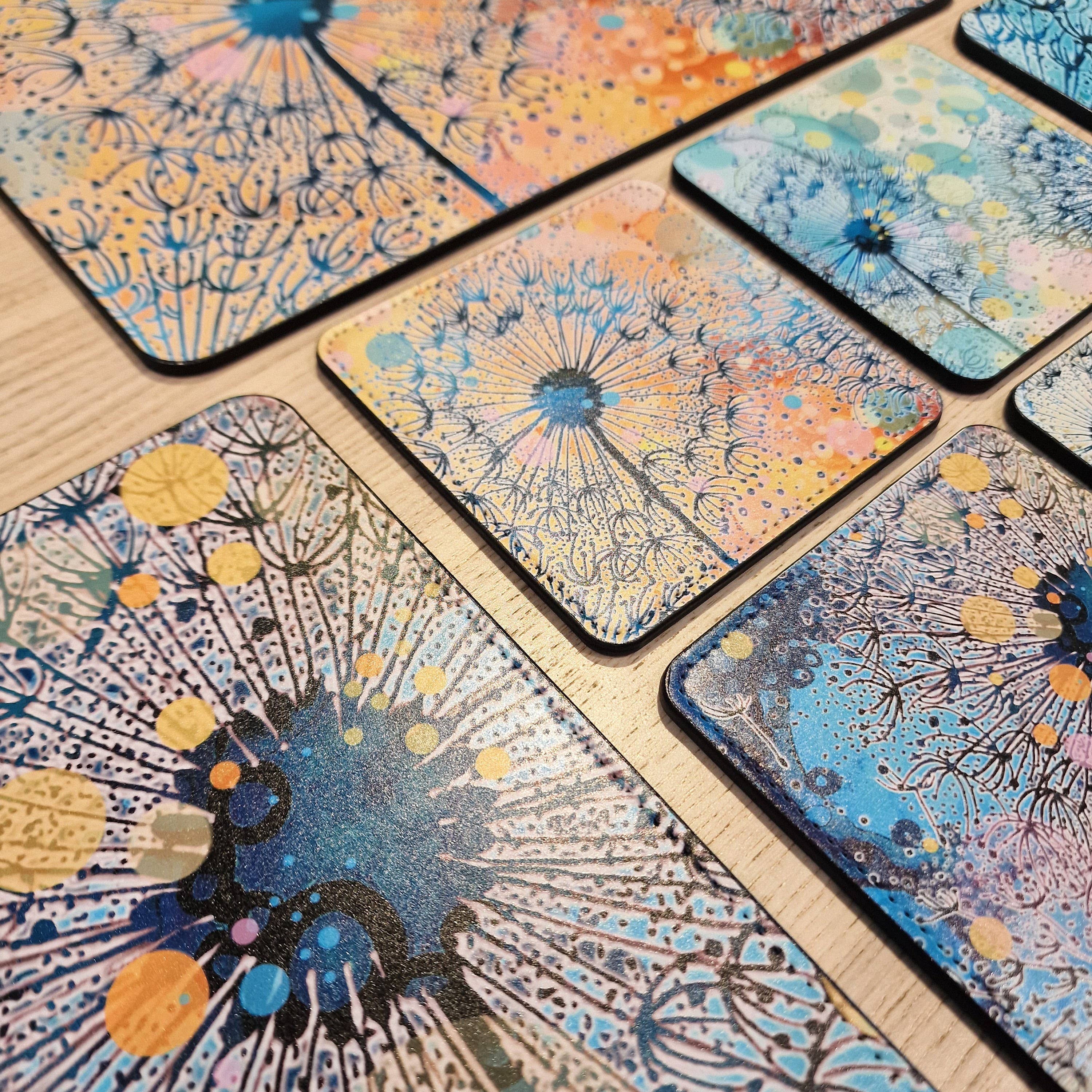 By Jo Crafts – wholesale Placemat – Dandelion Placemat and Coaster Set 9