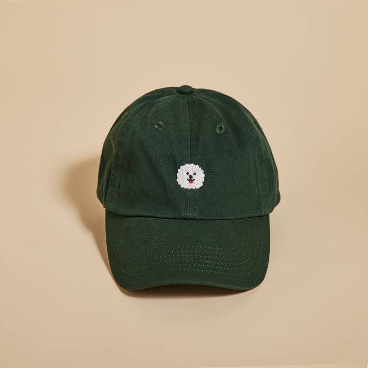Dog Character Embroidered Hat - Bichon for wholesale by My Dear Bongo