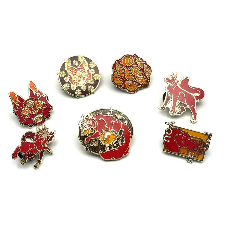 Seymour Mystery Enamel Pin Set Blind Bag for wholesale by Playing Possum Clothing Co.