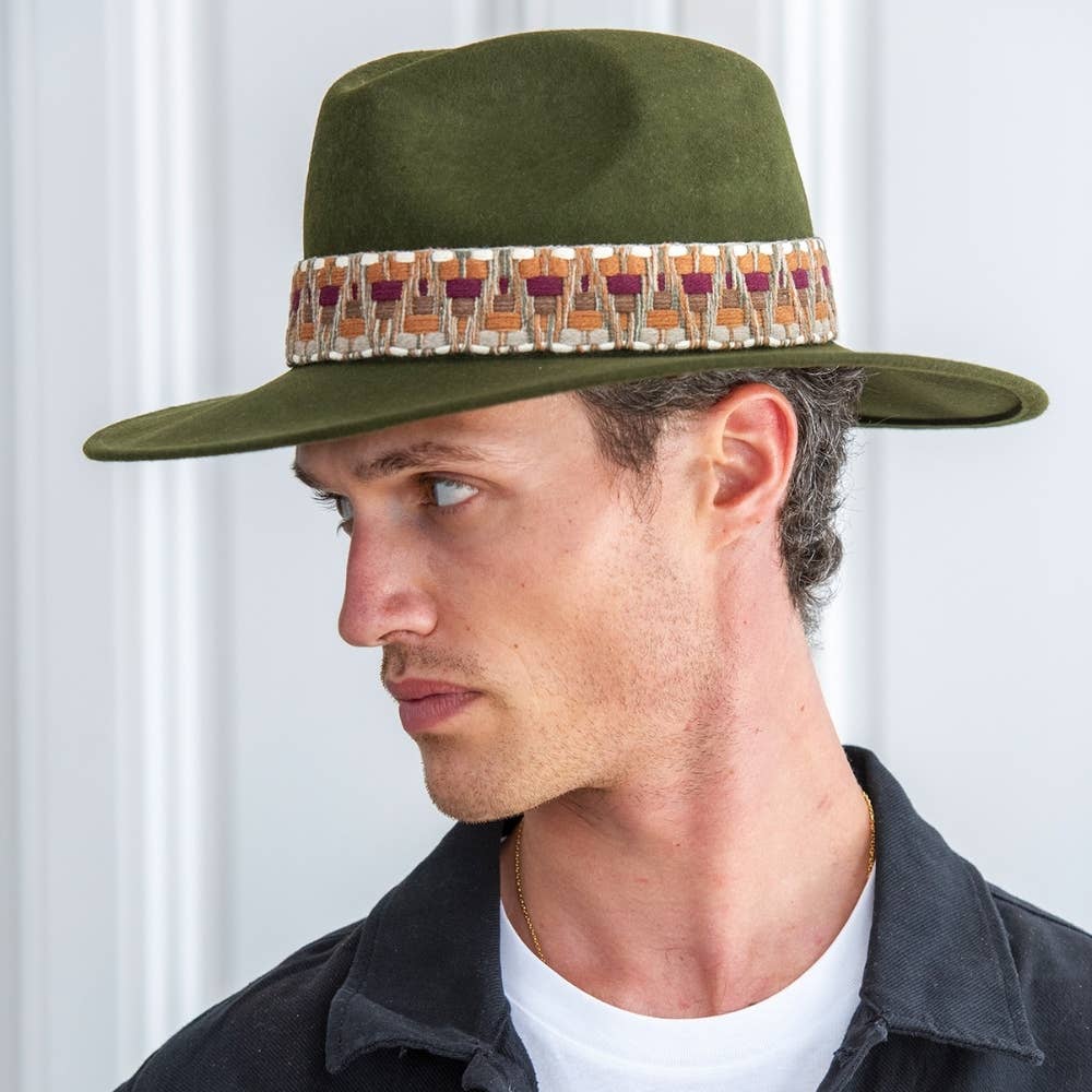 TRAVAUX EN COURS... - Wholesale Fedora - Unisex - WIDE BRIM HAT - ethnic band21