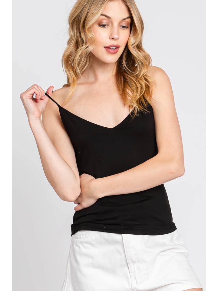Final Touch - Wholesale Camisole - Women's - DOUBLE LAYERED V- NECK CAMI TOP - VT1613114