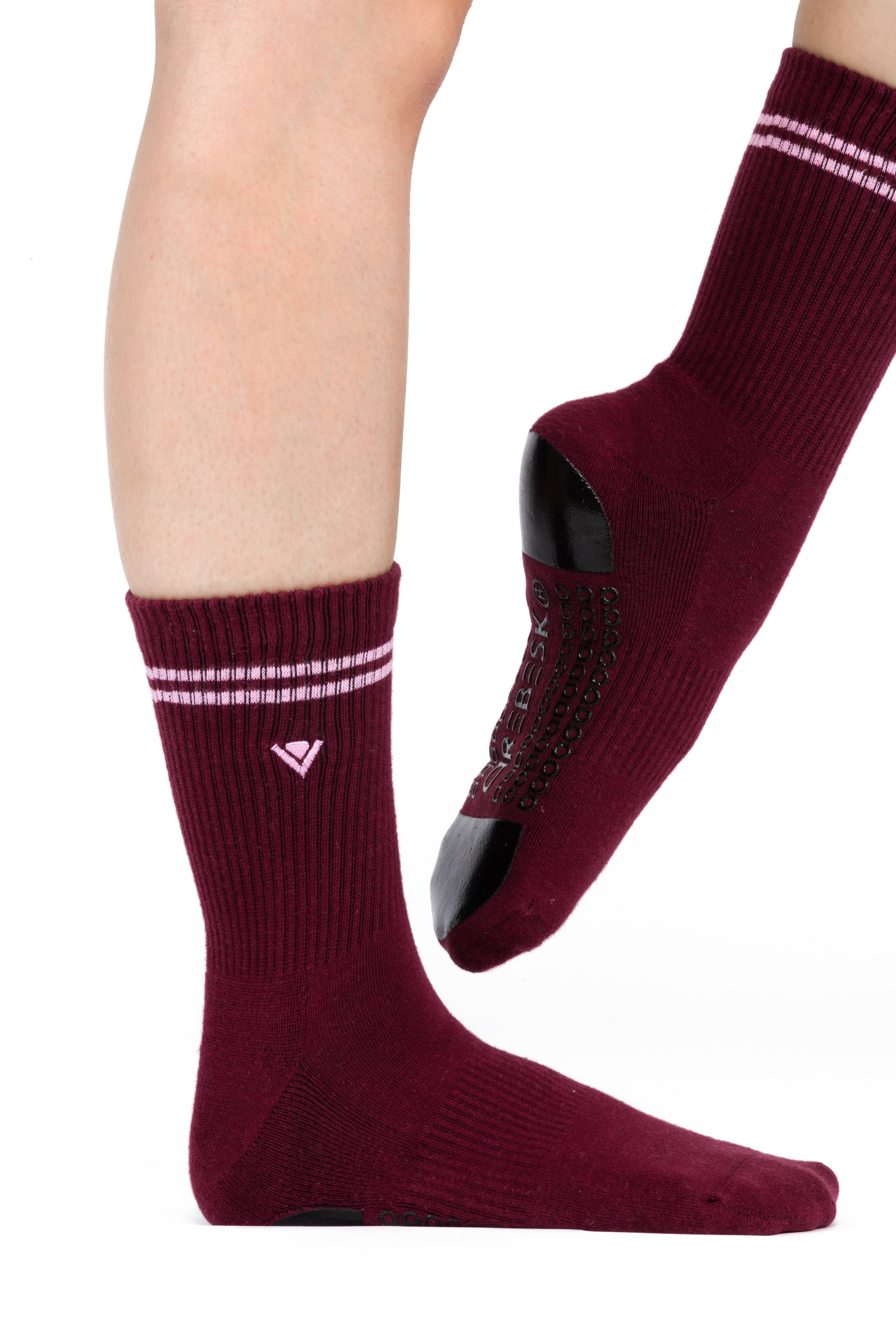 Arebesk – Großhandel Socken – Damen – Arebesk klassische Damen-Socken mit Grip und Streifendesign2