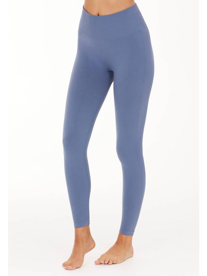 YUMAN – wholesale Athletic/lounge leggings – Women's – Athlecia Balance Seamless Tights, Serenity Blue1