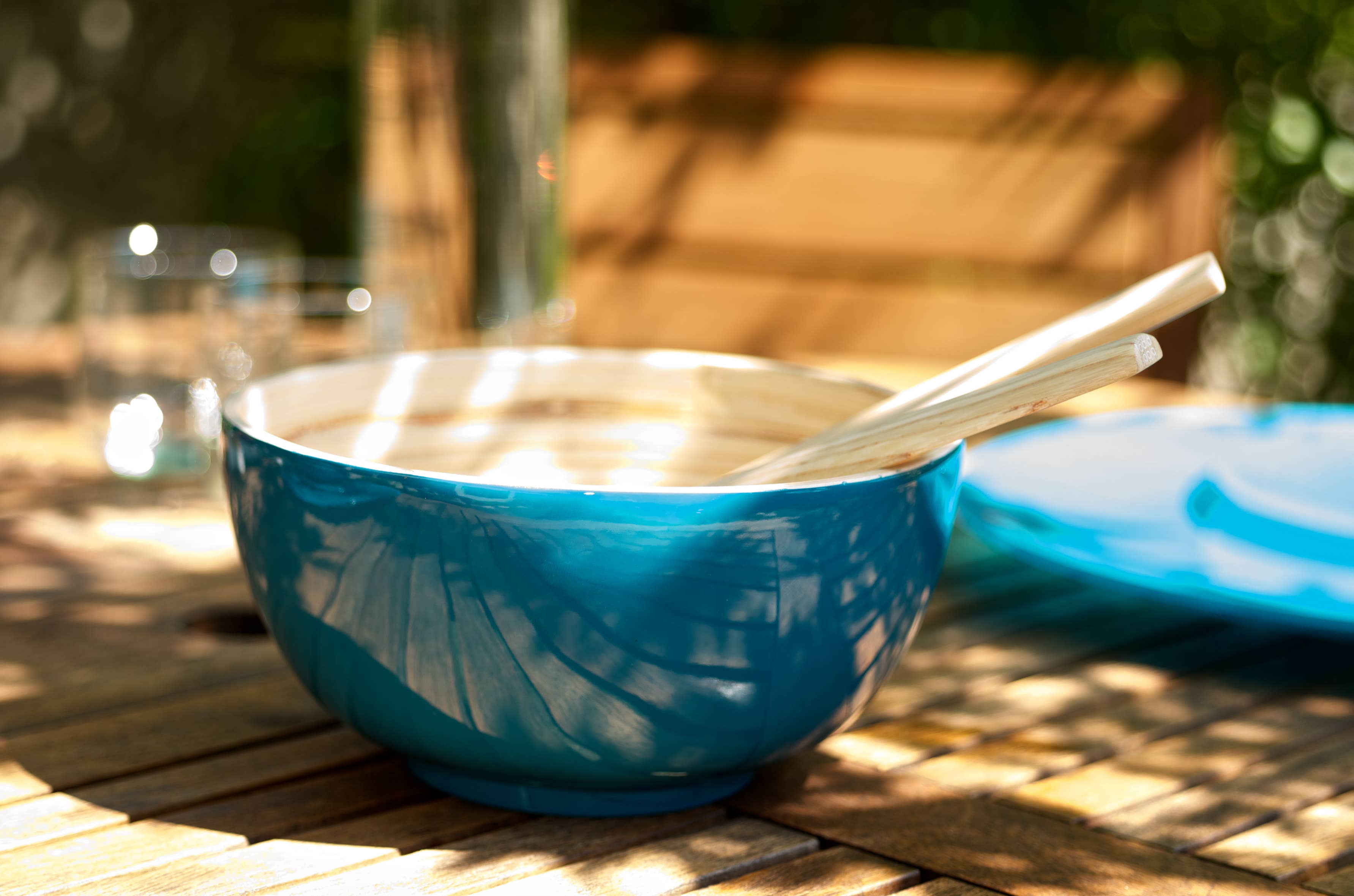 Bibol - Wholesale Serve Bowl - TCHON Bamboo Salad Bowl - Glossy Colors12