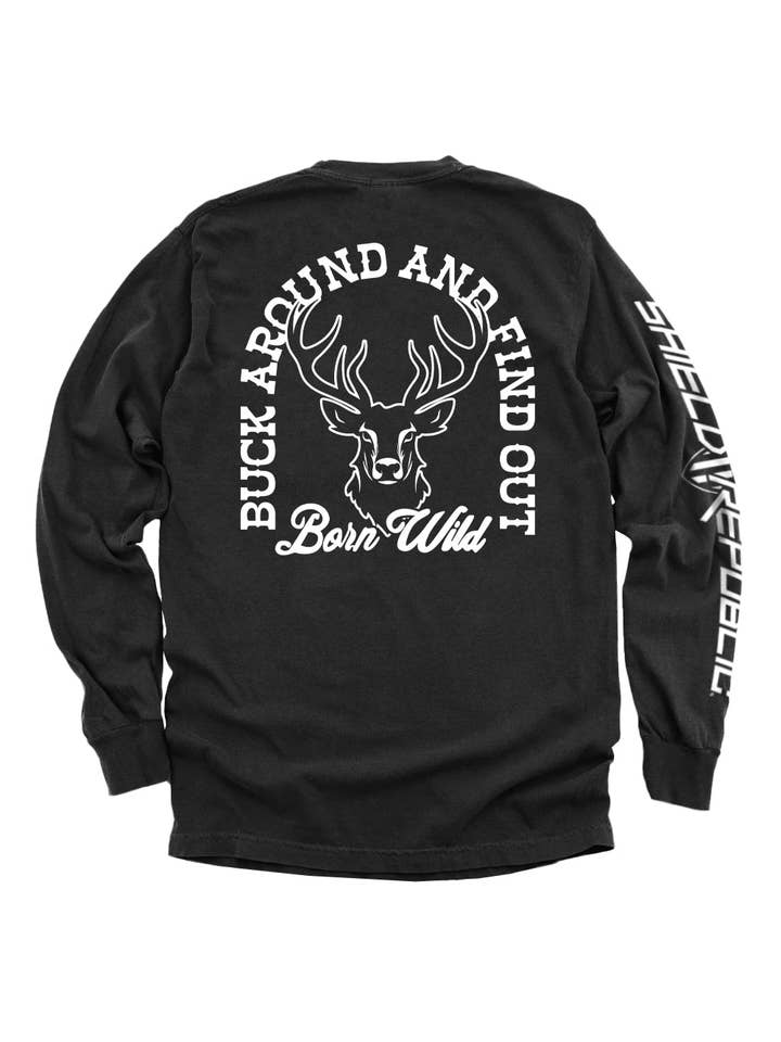 Shield Republic - Wholesale Screen Printed T-Shirt - Men's - Buck Around And Find Out2