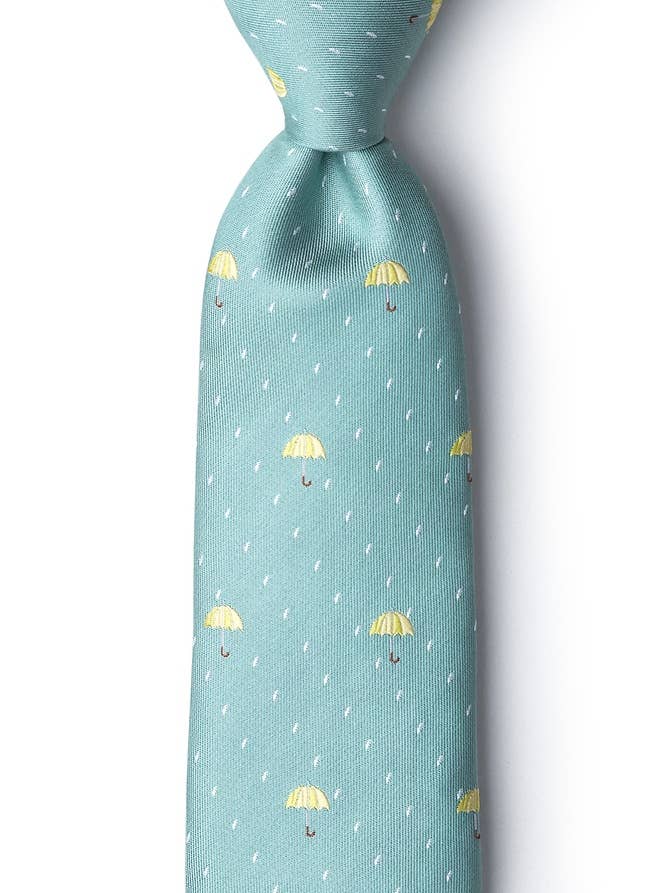 Umbrellas Tie by Wild Ties - Celadon Microfiber for wholesale by Wild Ties