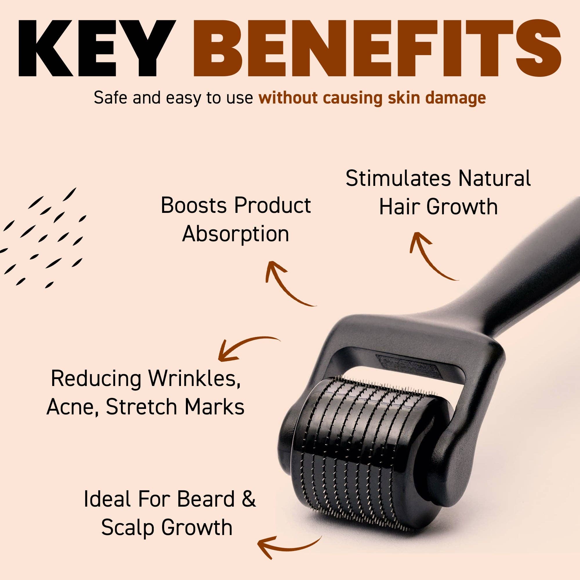 My Wholesale Warehouse – wholesale Haircare set/kit – Men's – Groomarang 'Power of Man' Hair and Beard Growth Kit- Groomarang Power of Man 3 in 1 Performance 'Hairloss Prevention Lotion' 100ml + Groomarang 'Rock n Roll' Beard and Hair Growth Roller - 0.5mm7