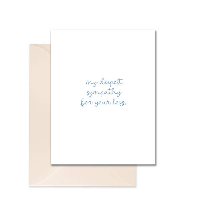My Deepest Sympathy Greeting Card for wholesale by Leslie Store