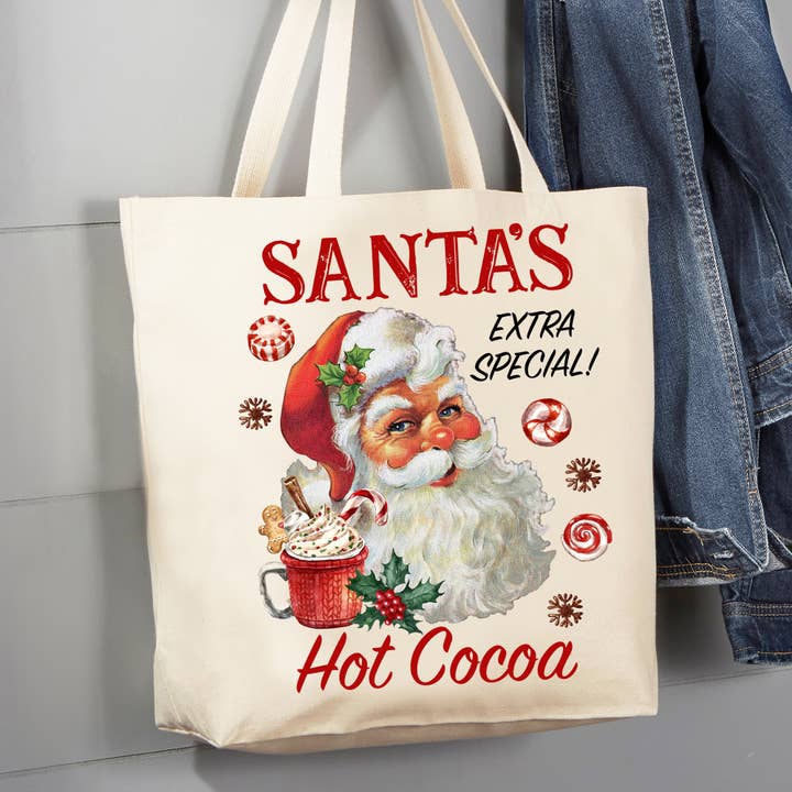 Bolsa de lona Christmas Santa's Hot Cocoa de 12 oz para venta al por mayor de Avery Lane Gifts