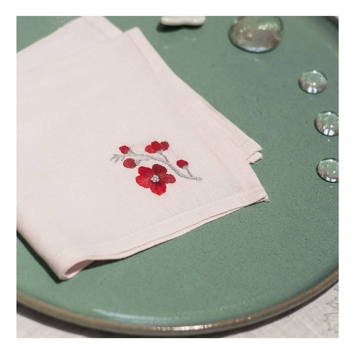 EmbroideryNTA – wholesale Handkerchief – Women's – Beautiful Floral Handkerchief, Linen Handkerchief Embroidery3