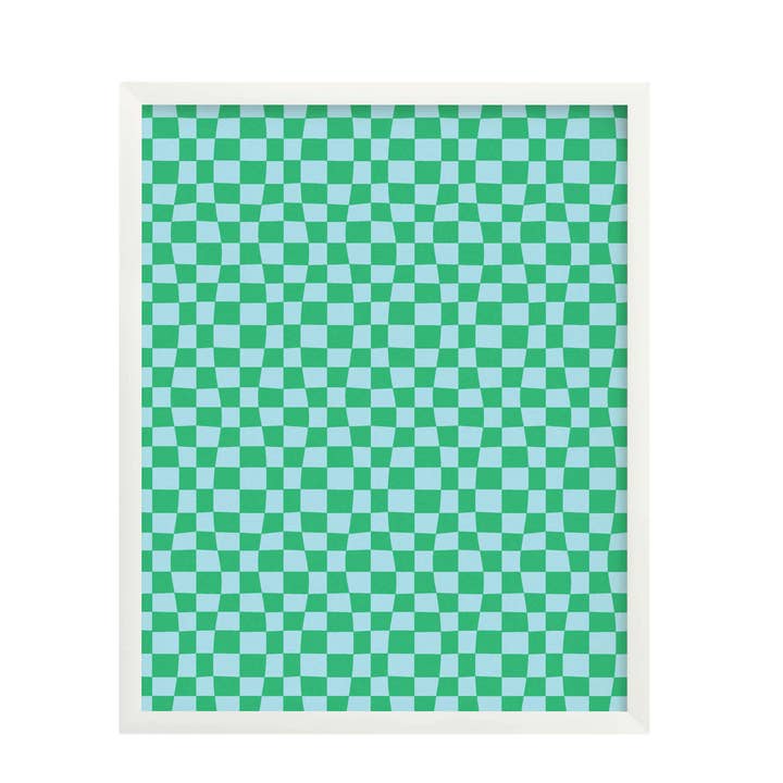 Chunky Checker • Impressão artística em tabuleiro de xadrez ondulado por atacado de My Darlin'