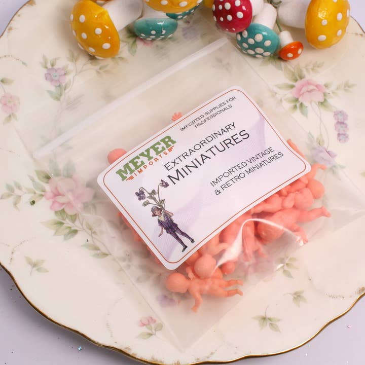 Meyer Imports - Wholesale Doll - Kids - Baby - 24 Piece Set - 1" Tall - Retro Doll Minis - IV3-36701