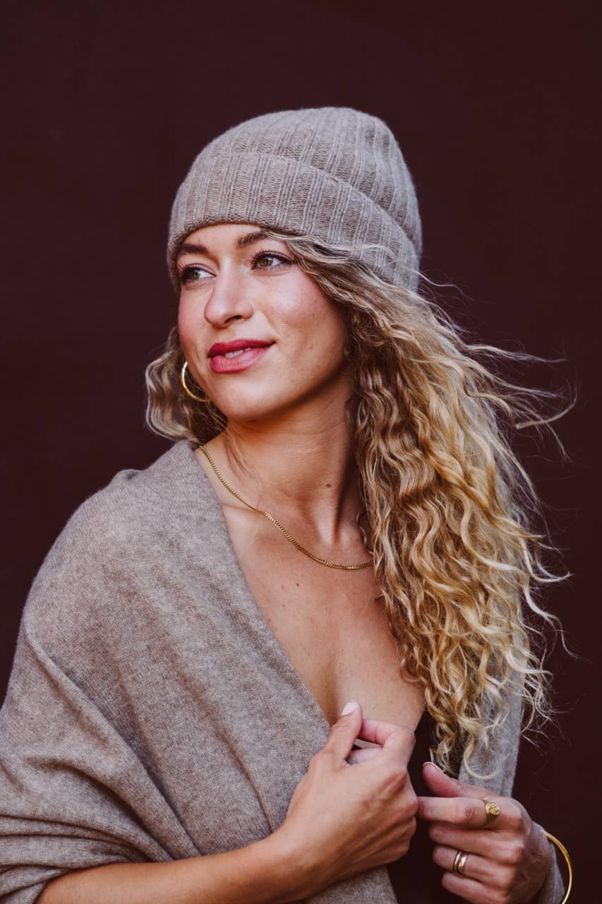 Joyride Supply - Wholesale Beanie - Women's - 100% Cashmere No.19 Ribbed Beanie8