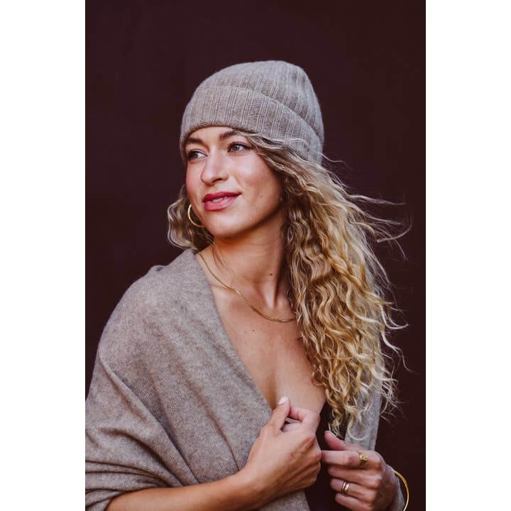 Joyride Supply - Wholesale Beanie - Women's - 100% Cashmere No.19 Ribbed Beanie8