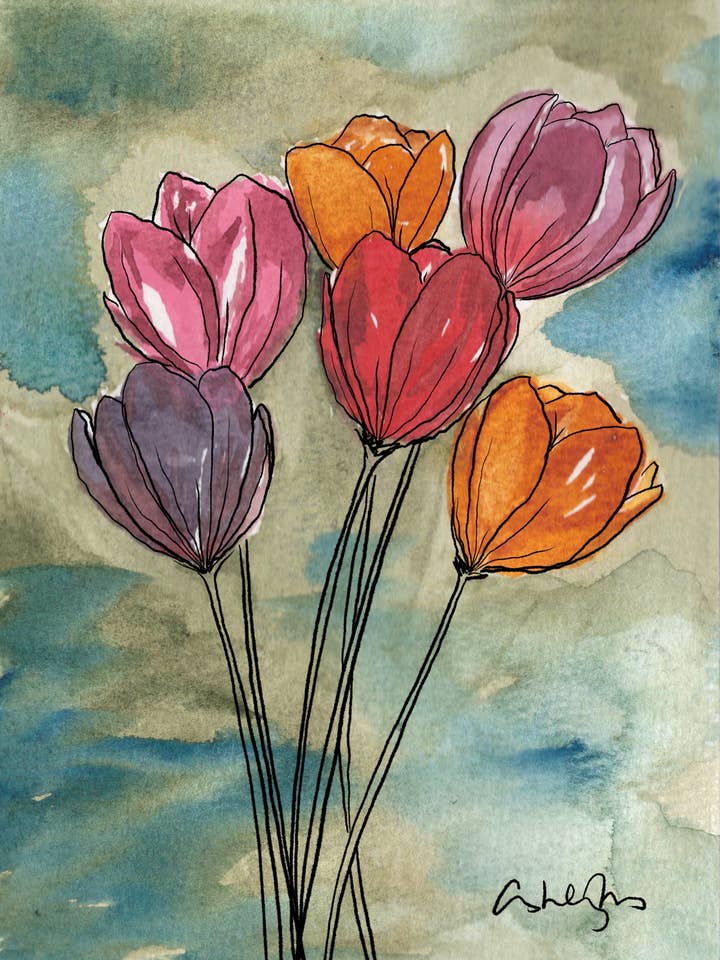 Spring Tulips for wholesale by Covered With Art
