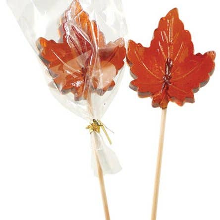 Voisin’s Maple Products - Wholesale Lollipop - Maple Leaf Lollipop (round)