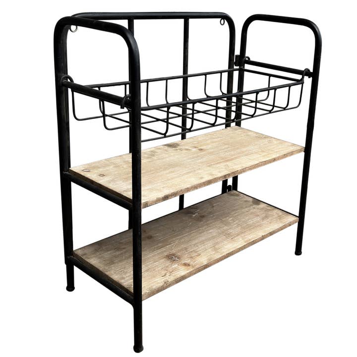 3 Tier Wood and Metal Shelf for Wall or Floor and other Purchase Wholesale tiered shelf. Free Returns & Net 60 Terms on Faire trending on Faire.