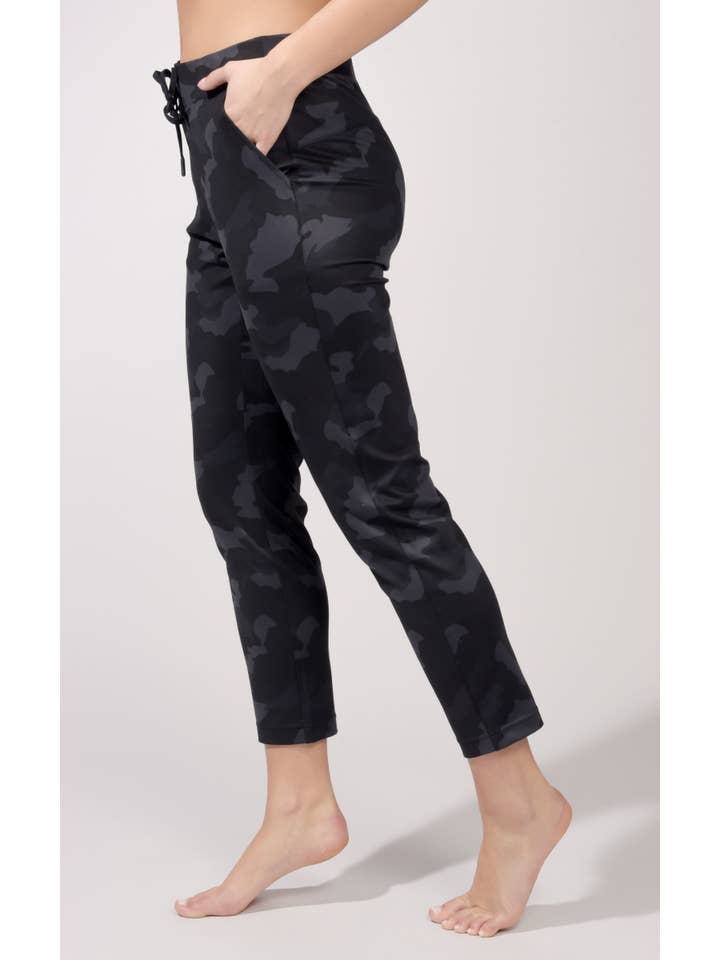 90 Degree by Reflex - Wholesale Athletic Sweatpants/Joggers - Women's - Yogalicious "Lux" Camo Jogger with Drawstring and Pocket
