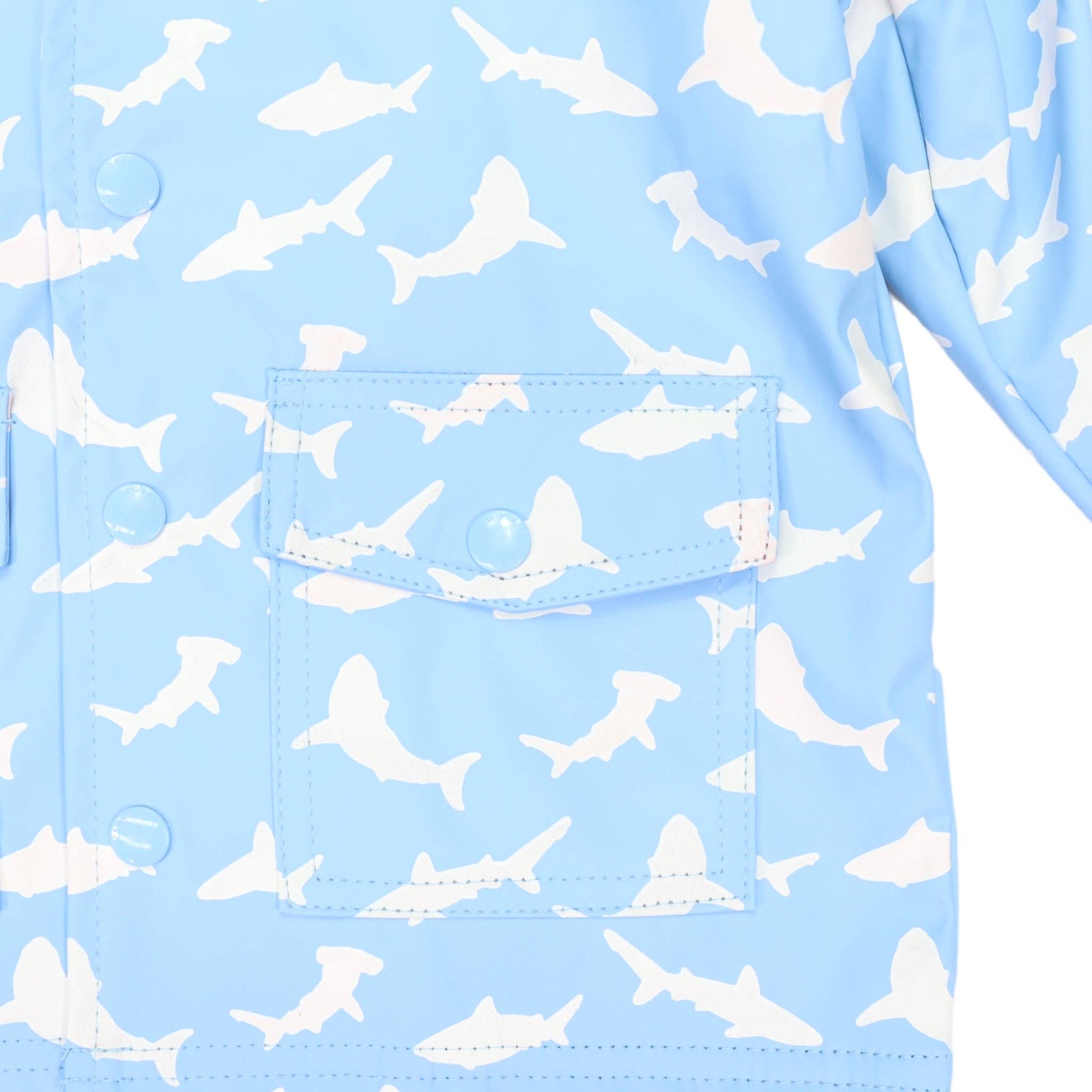 Shark Colour Change Raincoat Blue for wholesale on Faire5