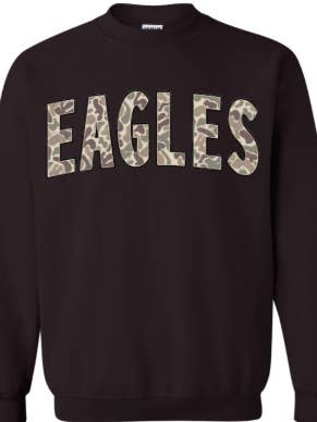 Sweet Southern Wholesale - Wholesale Graphic Sweatshirt - Women's - Personalized Camo School Mascot Graphic Sweatshirt1