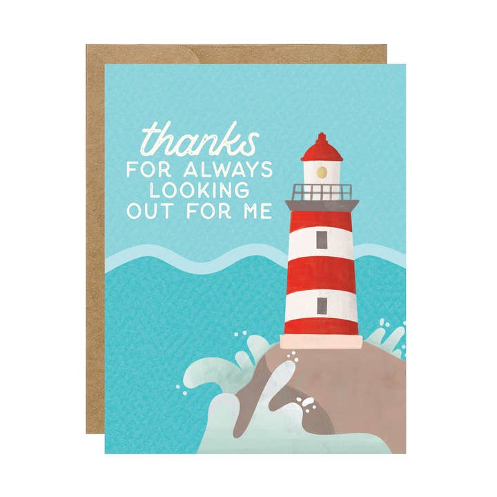 Thanks For Always Looking Out For Me - Lighthouse Card for wholesale by Simple Whimsy