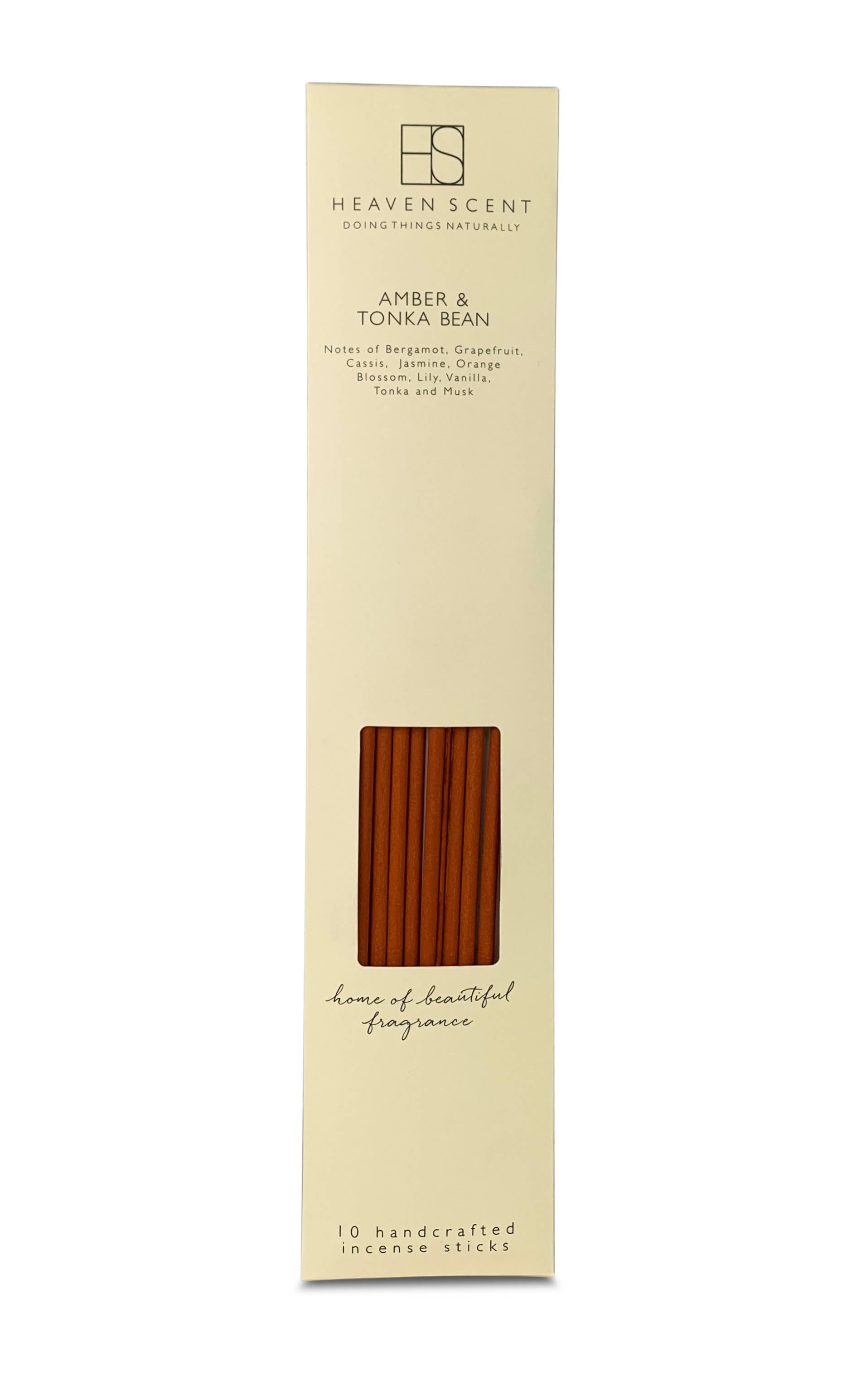 Heaven Scent Incense Ltd - Vendita all'ingrosso Incensi - 10 bastoncini di incenso all'ambra e fava tonka1