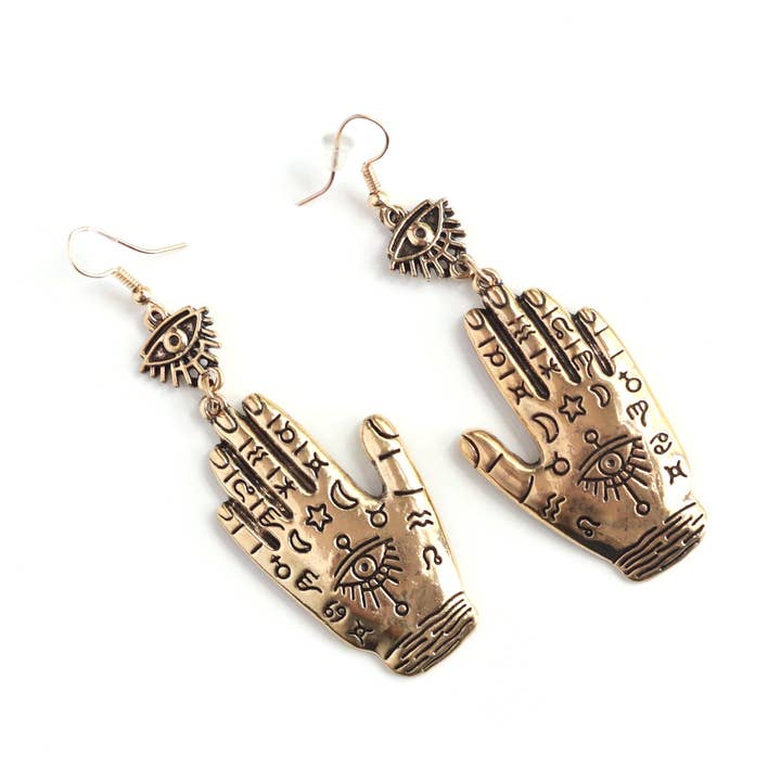 Hamsa Earrings for wholesale by 22 RIVERDALE