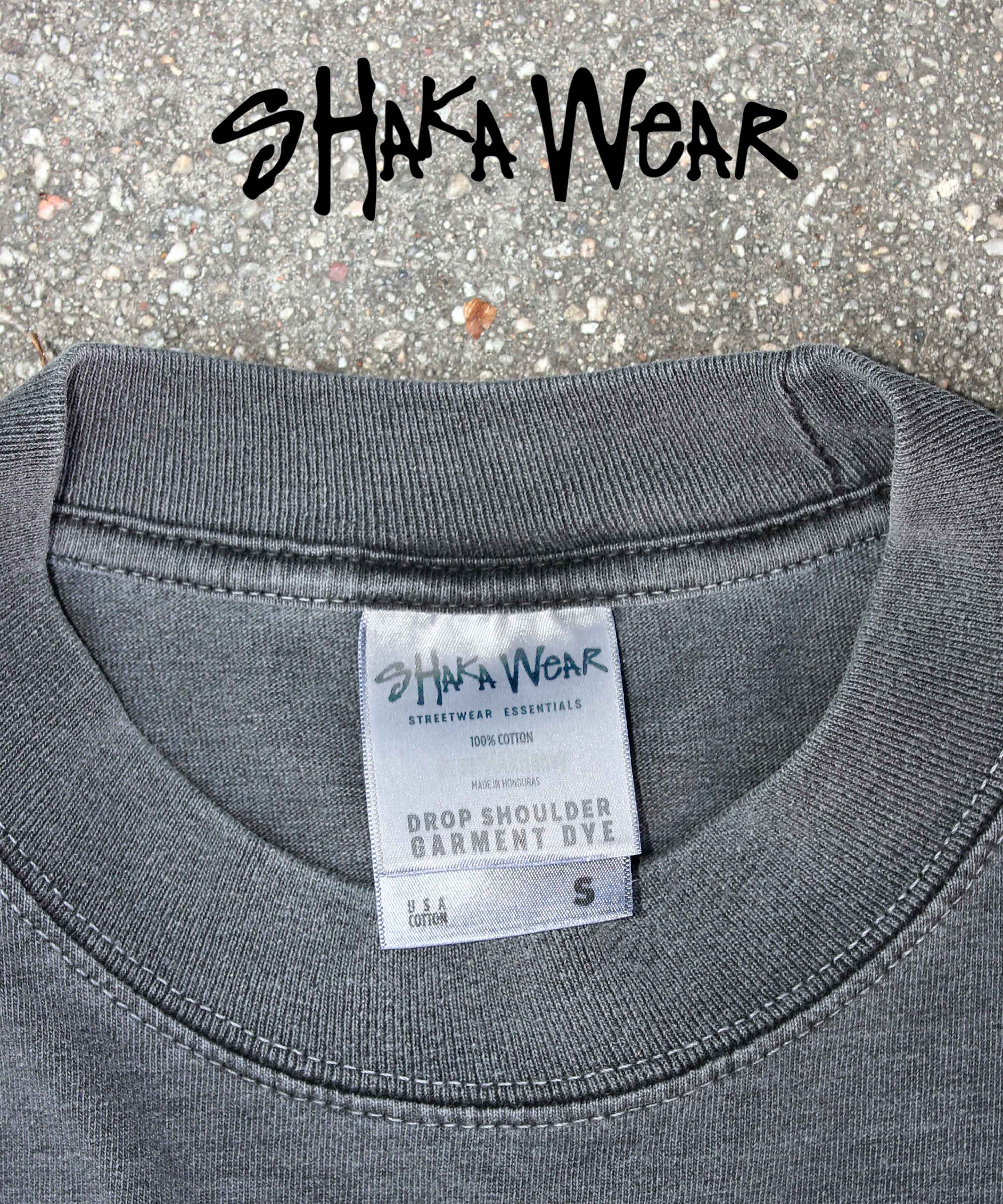 BabaTees - Wholesale Screen Printed T-Shirt - Men's - Washed Shaka Wear Drop Shoulder 7.5 oz Heavyweight Boxy Tee5