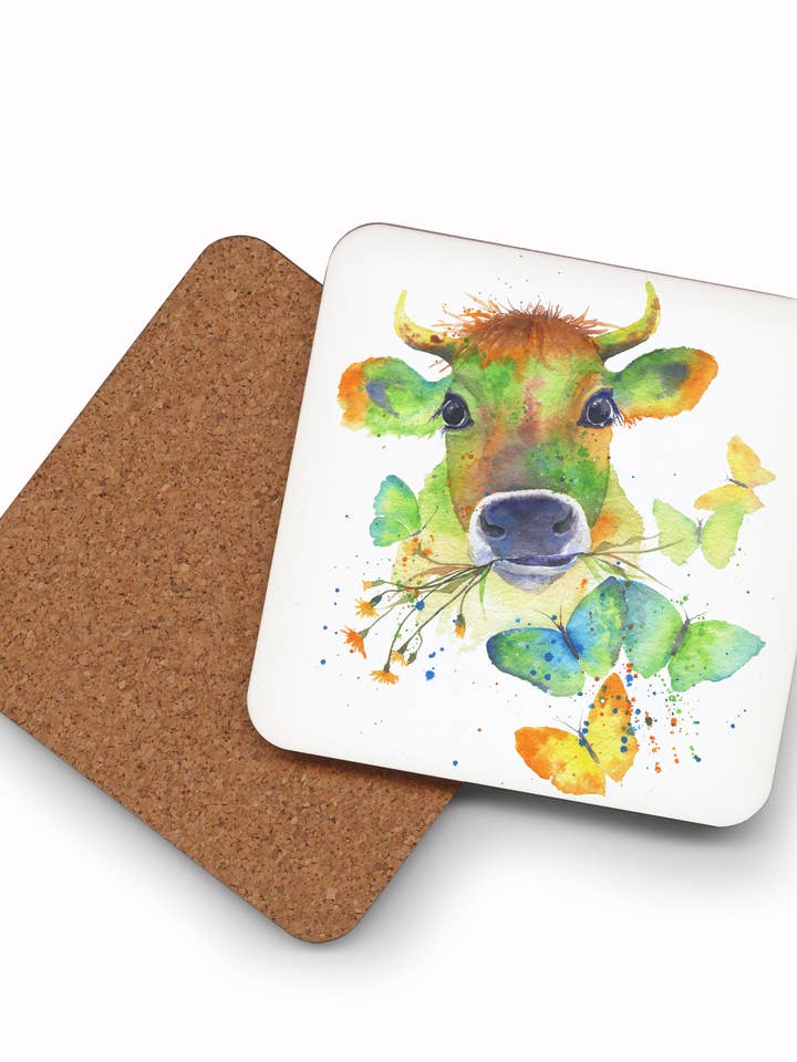 Coaster - Prairie Pals - (C-PRA) Cute Cow for wholesale by Oladesign