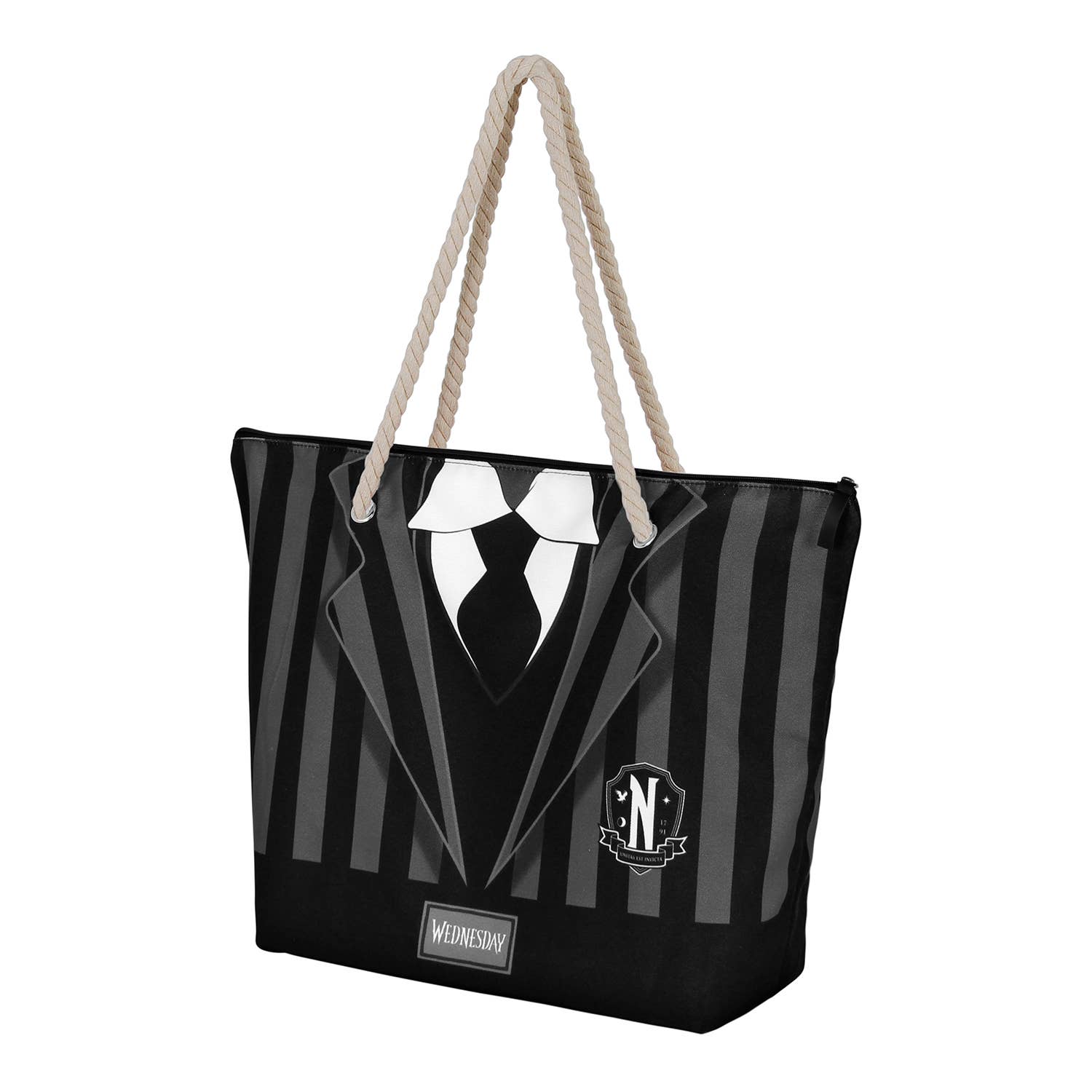KARACTERMANIA – wholesale Strandväska – Wednesday Uniform-Soleil strandväska2