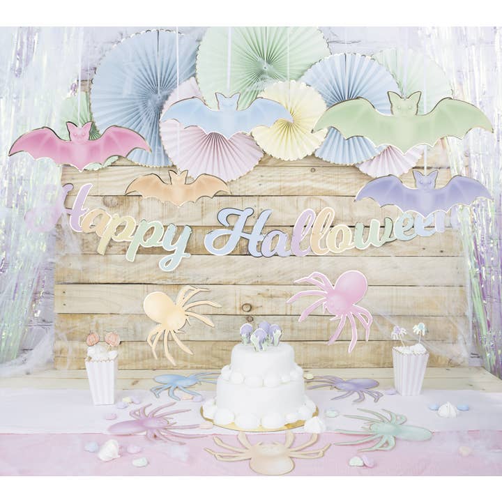 Tim&Puce Factory - Wholesale Ornament Set - PASTEL BAT PENDANT LIGHTS X 52