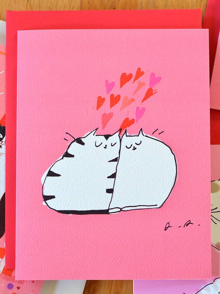 Carte de chat Lovahs pour la vente par The Dancing Cat