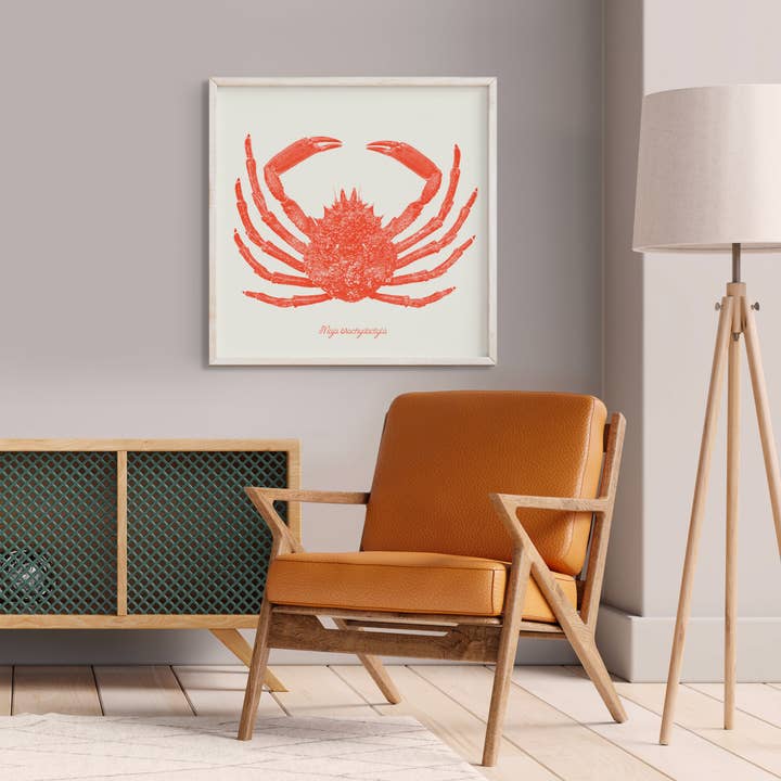 Grande affiche araignée de mer, coloris orange PRINCE for wholesale by Atelier 2bis