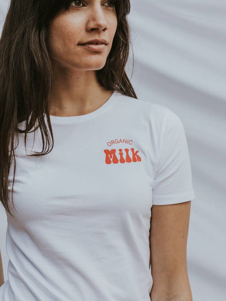 Jordson - Wholesale Screen Printed T-Shirt - Women's - Organic Milk