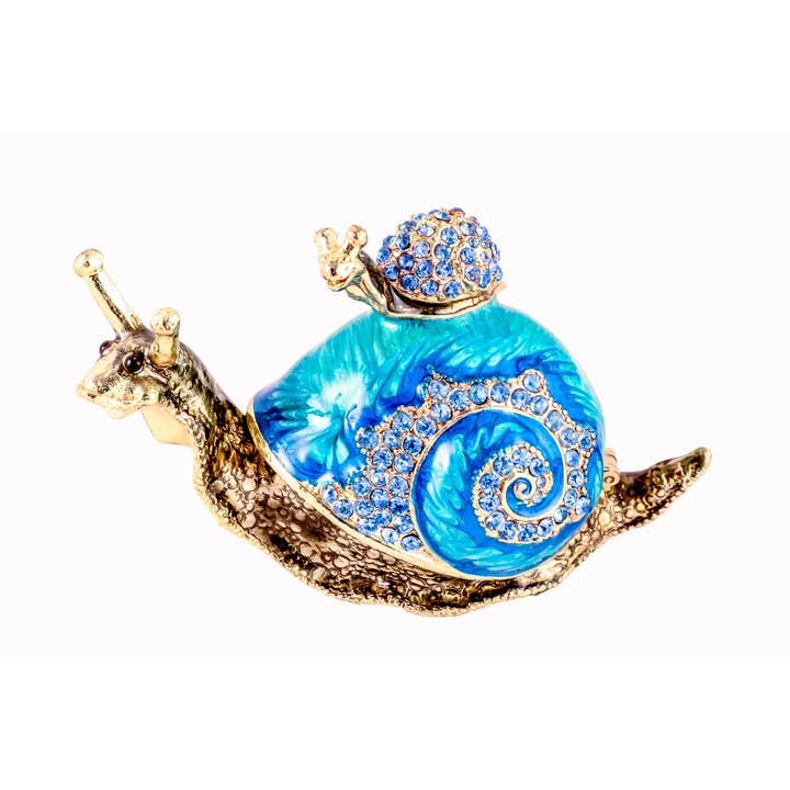 Ciel Collectables – Engroshandel Smykkesskrin – Skildpadde med baby smykkeskrin i håndlavet design med Swarovski