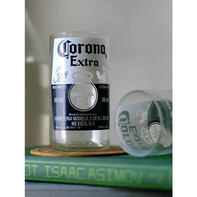 WAS A BOTTLE - Wholesale Drinking Glass/Cup - Corona Bottle Cut Glasses