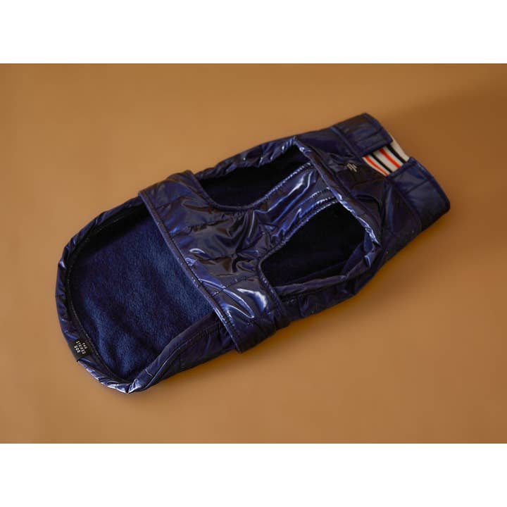 The Striped Dog – Engroshandel Hundejakke - Hund – Italiensk Greyhound/Whippet Blå Vandtæt Turtleneck Jakke RUE5