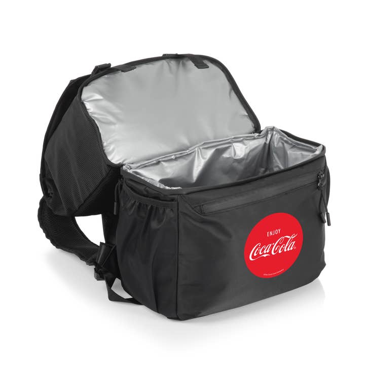 Carbon Black Coca-Cola Tarana Backpack Cooler for wholesale on Faire1