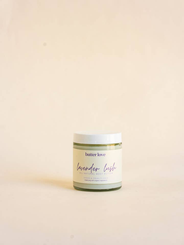 Lavender Lush Body Butter 4 oz for wholesale by butter love skin