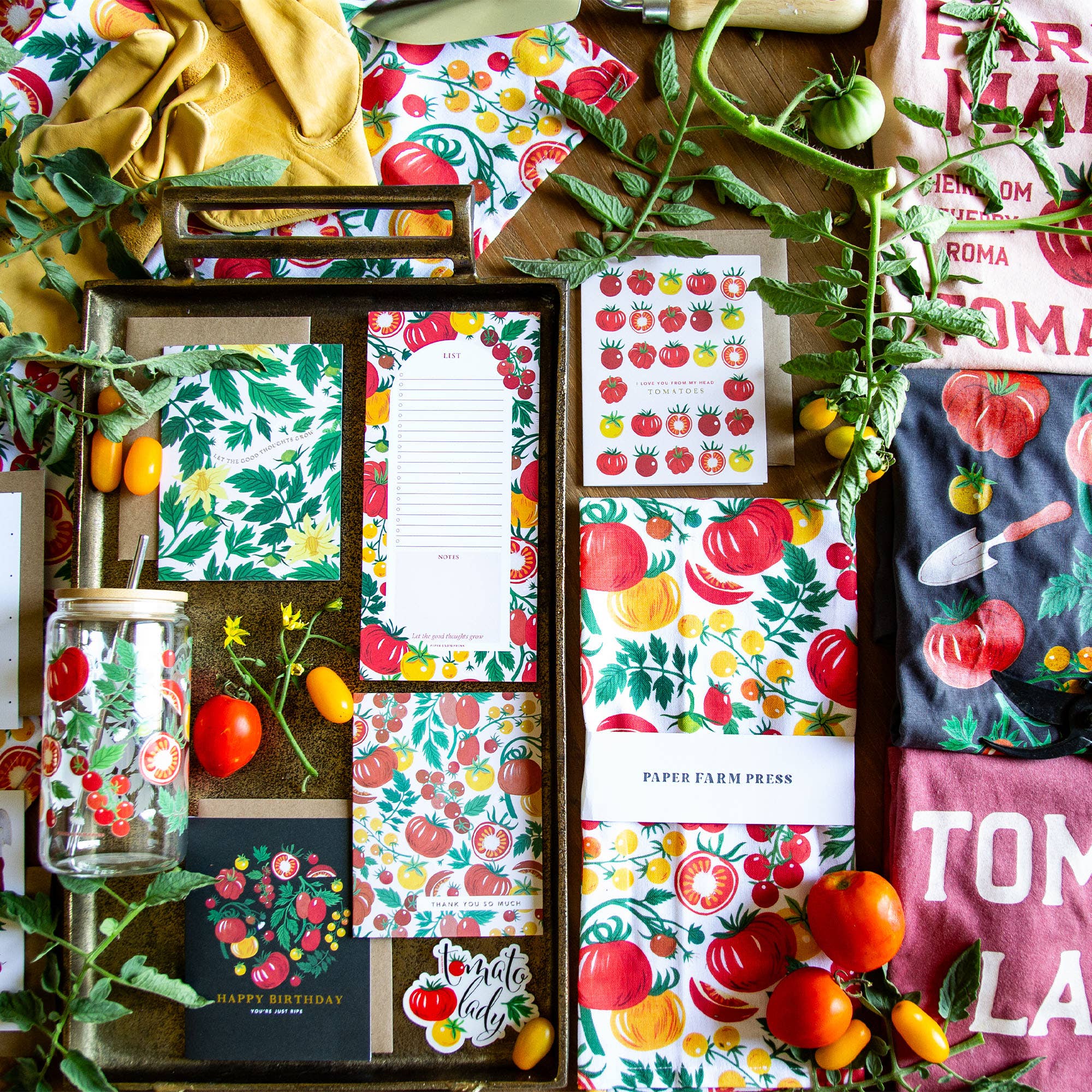 Paper Farm Press - Wholesale Notepad - Tomato Vine Market List Notepad4