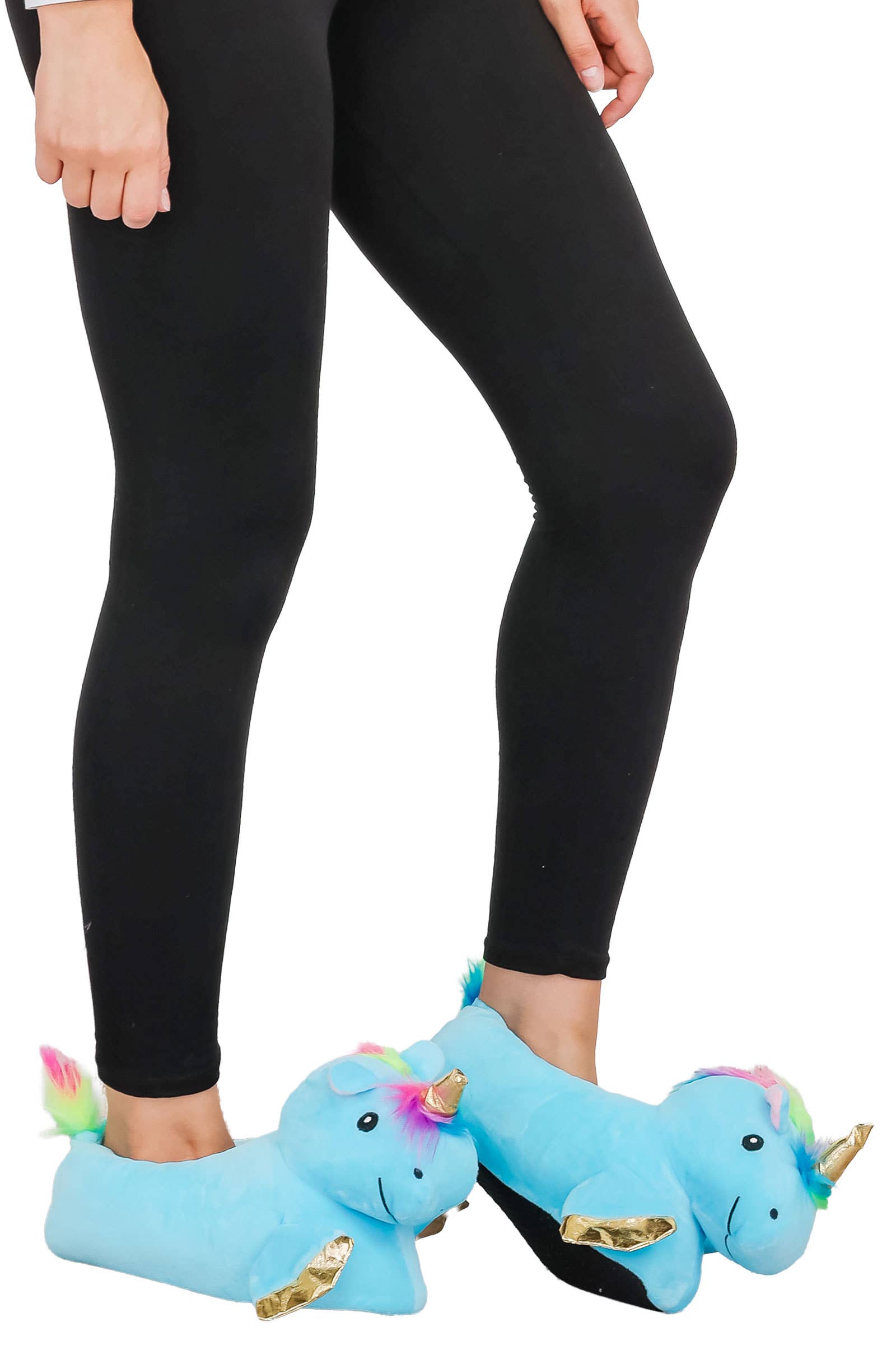 Cap Zone - Wholesale Slippers - Women's - Unicorn Plush Indoor Lounge Sock Slippers23