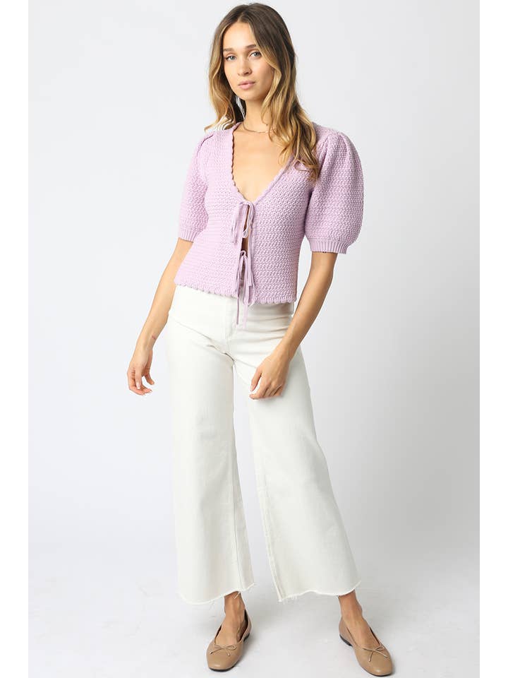 Olivaceous - Wholesale Knit Top - Women's - Liz Tie Front Knit Top9