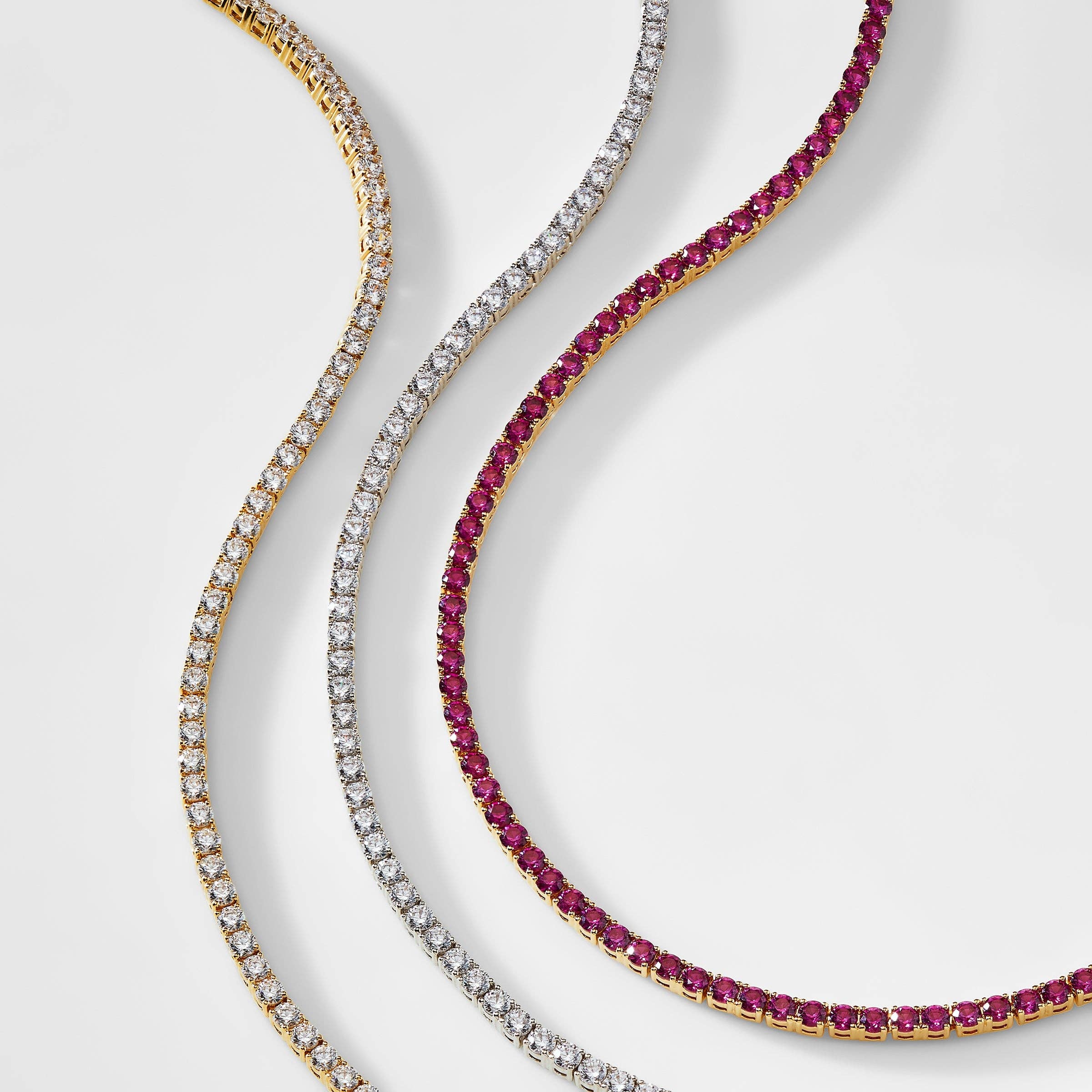 NADRI - Vente Collier maille et chaîne - COLLIER DE TENNIS AJUSTABLE LOVE ALL4