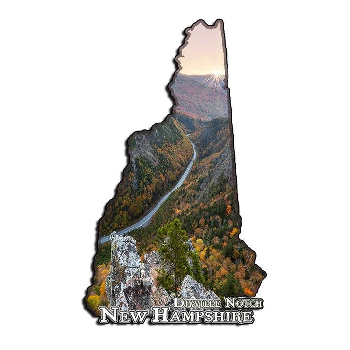 12105 – Dixville Notch – 4″ Vinyl Die-cut Sticker for wholesale by White Mountain Images
