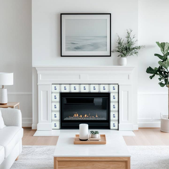 Mi Alma LLC - Wholesale Wall Tile - Dog Delft Vintage Design Peel And Stick Tile Stickers delft fireplace surround Kitchen Tile Trends - D626